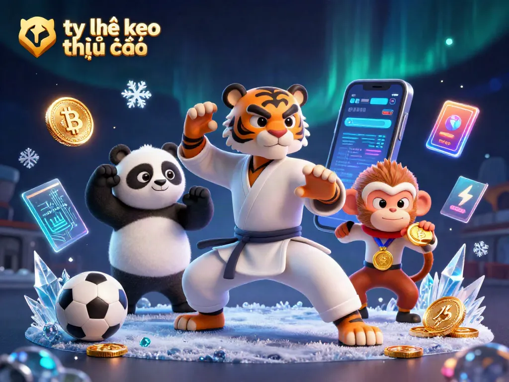Place bets confidently with tỷ lệ kèo nhà cái as a dynamic tiger master, panda disciple, and monkey student in action.