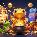 Engage with Go 88 in a vibrant, magical casino scene filled with gold coins and exciting game elements.