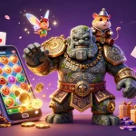 Experience sunwin tài xỉu with vibrant characters and dynamic casino elements in a magical setting.