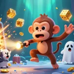 dabet offers thrilling casino experiences with colorful slot machines and gold coins flying around.