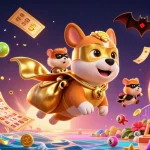 Experience thrilling wins at ysl with colorful lottery balls and an adventurous superhero dog.