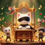 Play tải iwin with a whimsical casino-themed illustration showcasing thrilling gaming elements and characters.