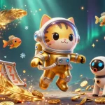 Spin for wins at the Incited Journal casino with an engaging 3D scene of cartoon characters and vibrant elements.