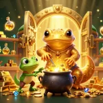 Experience 11win's magical alchemy of gold and gems in this vibrant casino scene.