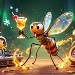 Experience mm99's vibrant casino action with cartoon characters amidst a dynamic gaming scene.