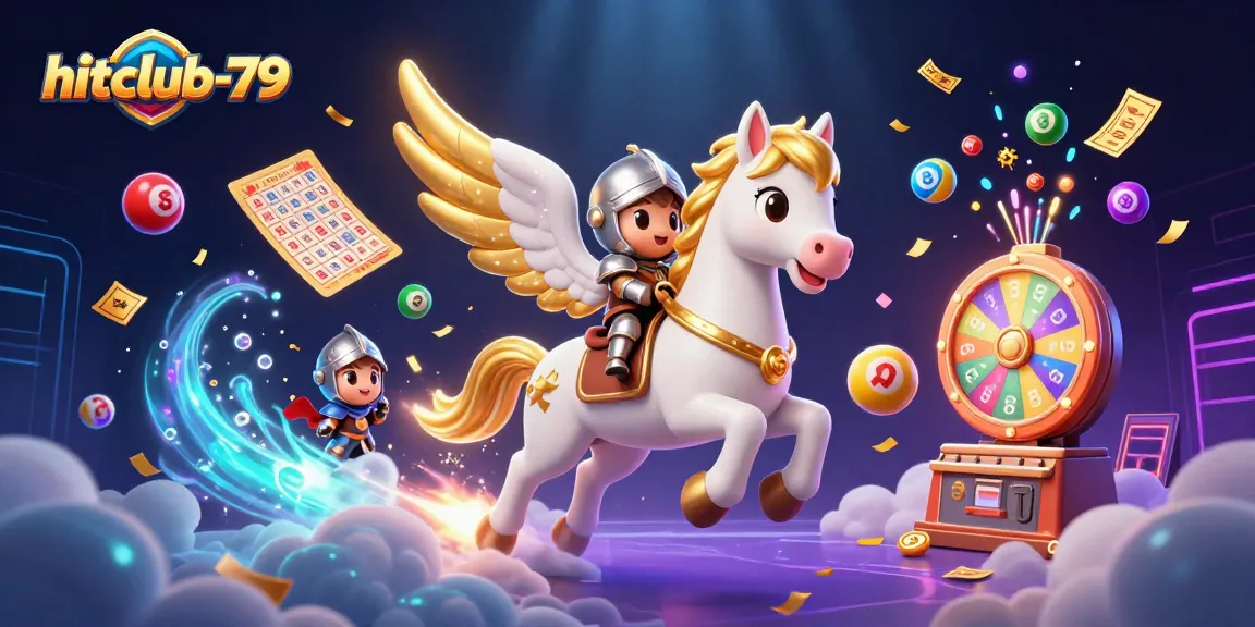 Join the excitement at hitclub-79 with vibrant lottery scenes featuring gameplay elements and festive atmosphere.