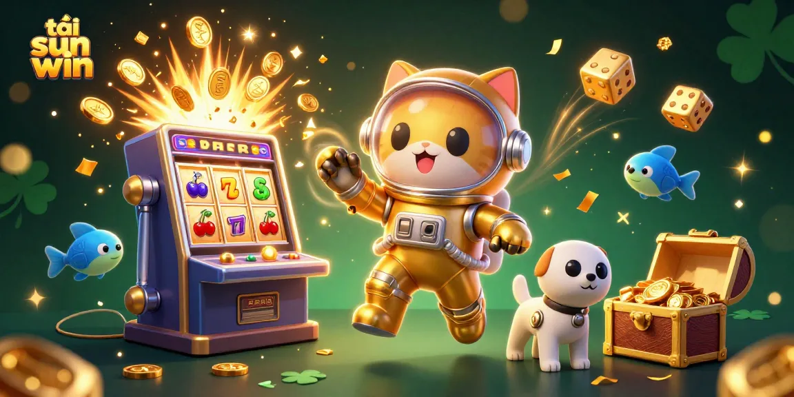 Engage in thrilling gameplay with tải sun win featuring a vibrant 3D casino scene full of golden jackpots.