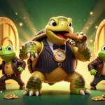 Engage with debet's casino action amidst a vibrant treasure scene with playful cartoon characters.